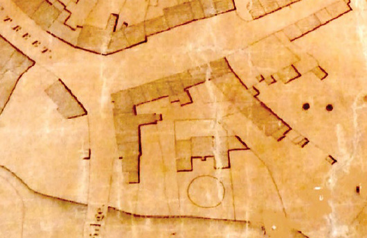 Site of Old Courthouse taken from 1846 Map of Malmesbury